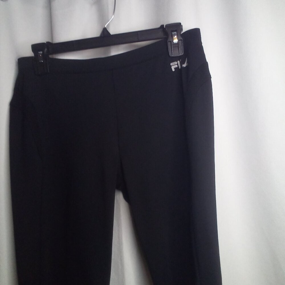 Fila Sport Capri Pants Women M Active Athletic Black - Picture 10 of 15